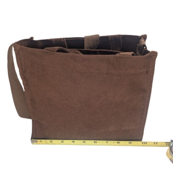 Letu Brown Corduroy Tote Crossbody Bag Shoulder Purse Y2K - Picture 5 of 7